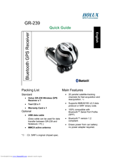 Holux GR-239 Quick Manual