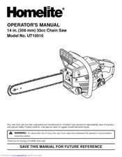Homelite UT10510 Operator's Manual