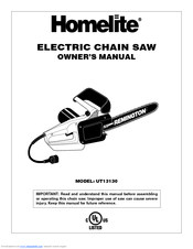 Homelite UT13130 Owner's Manual