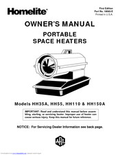 Homelite HH110 & HH150A Owner's Manual