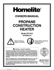 Homelite UT65052-A Owner's Manual