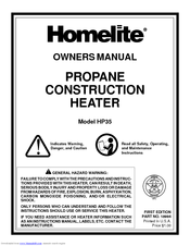 Homelite HP35 Owner's Manual