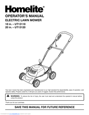 Homelite 24v cordless lawn mower manual sale