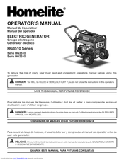 Homelite HG3510 Series Operator's Manual