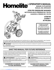 Homelite UT80911 Operator's Manual