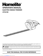 Homelite UT 44100 Operator's Manual