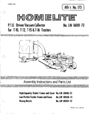 Homelite LM-09905-31 Assembly Instructions And Parts List