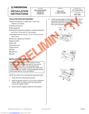 Honda SVA 2-DOOR DX Installation Instructions Manual