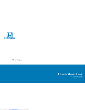 Honda Honda Music Link FIT FIT Sport User Manual