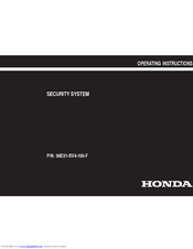 Honda 08E51-SV4-100-F Operating Instructions Manual