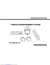 Honda 08A23-9E1-010 Operating Instructions Manual