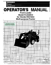 Honda H5518A4 Operator's Manual