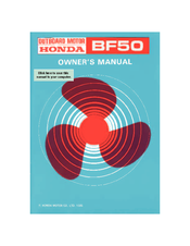 Honda Outboard Motor BF50 Owner's Manual