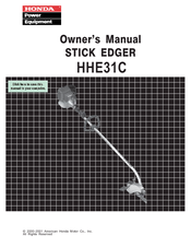 Honda HHE31C Owner's Manual