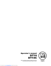 Husqvarna DT18 Operator's Manual
