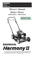 Honda hrs216sda best sale