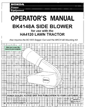 Honda BK4148A Operator's Manual