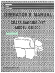 Honda GB1000 Operator's Manual