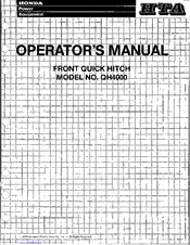 Honda QH4000 Operator's Manual