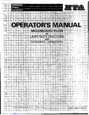 Honda 3755790 Operator's Manual