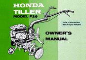 Honda F28 Owner's Manual