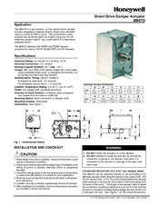 Honeywell M847D User Manual