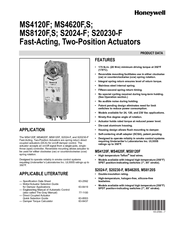 Honeywell MS4620F,S Product Data