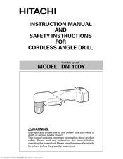 Hitachi DN 10DY Instruction And Safety Manual