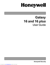 Honeywell Galaxy 16 User Manual