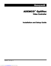 Honeywell ADEMCO Optiflex Installation And Setup Manual