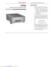 Honeywell BNA-1C Installation Instructions & User Manual