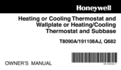 Honeywell TRADELINE T8090A Owner's Manual