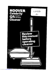 Hoover Celebrity QS S3189 Owner's Manual
