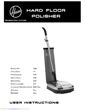 Hoover hard floor polisher User Instructions