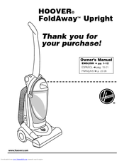 Hoover FoldAway FoldAwayTM Upright Owner's Manual