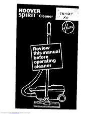 Hoover Spirit S3627 Owner's Manual