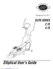Horizon Fitness ELITE 2.1E User Manual