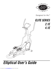 Horizon Fitness ELITE 4.1E User Manual