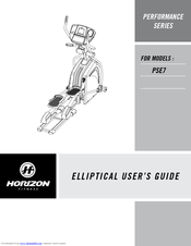 Horizon Fitness PSE7 User Manual