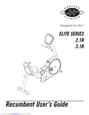 Horizon Fitness ELITE SERIES 2.1R User Manual