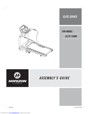 Horizon Fitness ELITE T5000 Assembly Manual