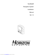 Horizon Navigation NavMate NavMate 2.1 Installation Manual
