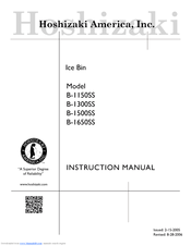 Hoshizaki B-1650SS Instruction Manual