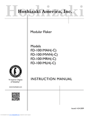 Hoshizaki FD-1001MAH(-C) Instruction Manual