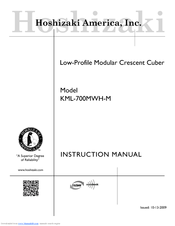 Hoshizaki KML-700MWH-M Instruction Manual