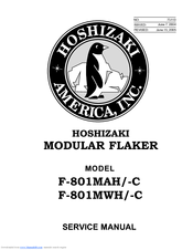Hoshizaki F-801MWH(-C) Service Manual