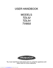 Hotpoint TDL52 User Handbook Manual