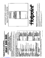 Hotpoint EH31 Instruction Book