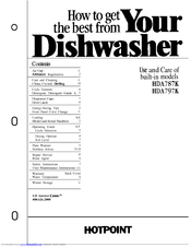 Hotpoint HUA787K Use And Care Manual