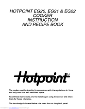 Hotpoint EG21 & EG22 Instruction And Recipe Book